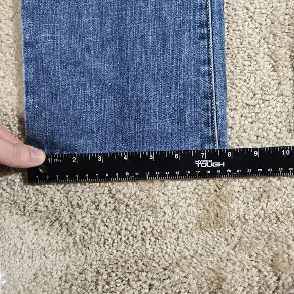 The Limited Womens Jeans 2 Long Blue Hemmed Straight Denim - Picture 10 of 10